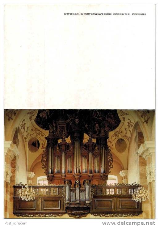 Ebersmunster - Orgue Silbermann - Carte à Volet - Ebersmunster