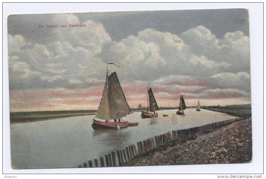 De Haven Van Zierikzee 1910  2 SCANS - Zierikzee