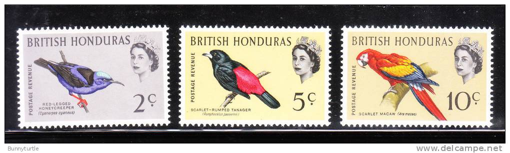 British Honduras 1962 Birds 3v MNH - Honduras Britannico (...-1970)