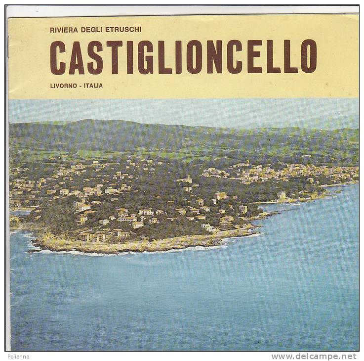 C0803 - Brochure Turistica LIVORNO-RIVIERA DEGLI ETRUSCHI - CASTIGLIONCELLO AST Anni '70 - Turismo, Viaggi