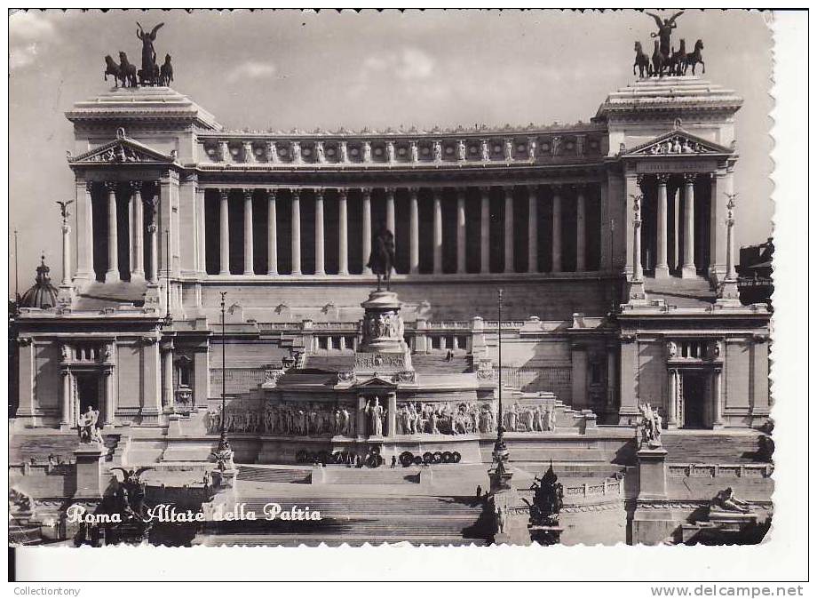 Roma - Altare Della Patria - Formato Grande -  Viaggiata 1953 - Altare Della Patria