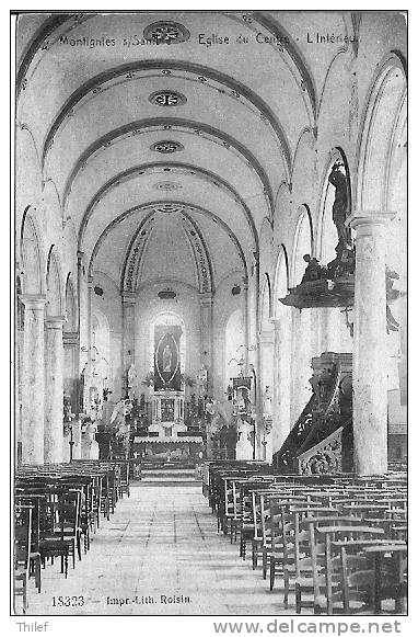 Montignies-sur-Sambre 51: Eglise Du Cente. L'Intérieur 1912 - Charleroi