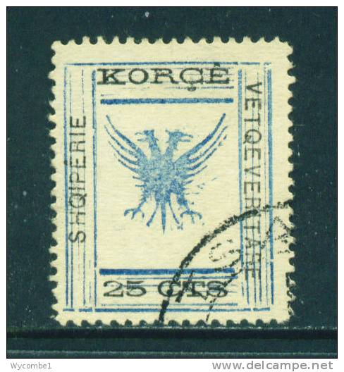 ALBANIA  -  1917  Double Headed Eagle  25c  Used As Scan - Albania