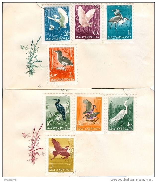 HUNGARY - 1959. Cover - Birds Cpl.Set - Maximumkarten (MC)