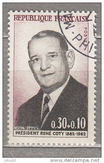 FRANCE 1964 President R.Coty Semi Postal Yv 1412 Mi 1465 Used(o) #15947 - Other & Unclassified