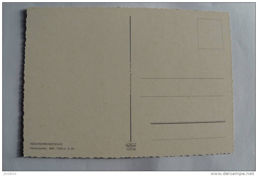 Allemagne - Hochschwarzald - Hinterzarten 800 - 1100 M - Hinterzarten