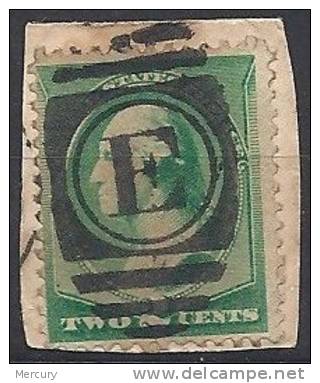 2 C. Vert De 1887-8 Sur Fragment Avec Une Superbe Oblitération E Dans Un Ovale - Nuevos