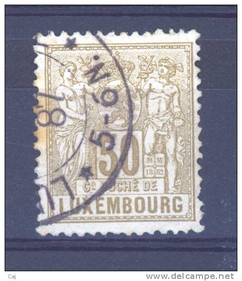 Luxembourg  -  1882  :  Mi  53 B  (o)    Dentelé  13 1/2 - 1882 Allegory