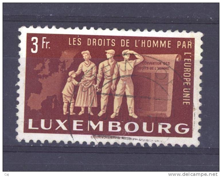 Luxembourg  -  1951  :  Yv  447  (o)          ,     N5 - Oblitérés