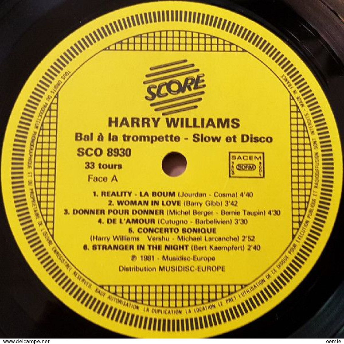 HARRY WILLIAMS  °  BAL A LA TROMPETTE - Musicals