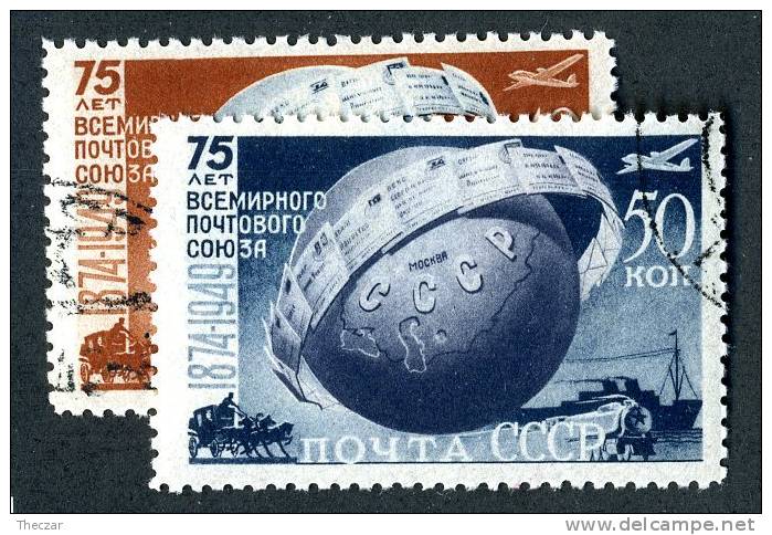 1949  RUSSIA   Mi. Nr. 1383-84 Used  ( 6576 ) - Usados