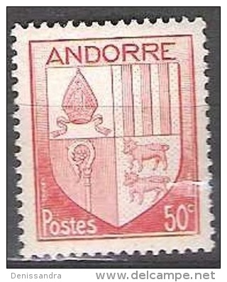 Andorre Français 1944 Yvert 96 Neuf ** Cote (2015) 0.15 Euro Armoirie - Neufs