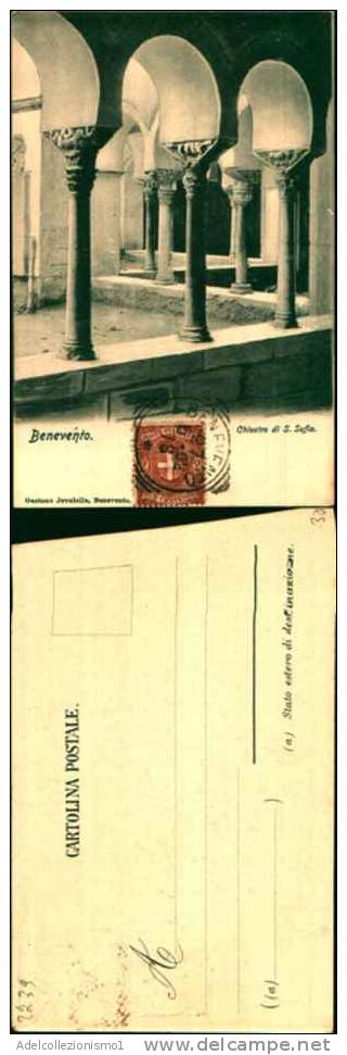 2739)  Benevento Cartolina Viaggiata Nel 1902-  Chiostro Di S- Sofia - Benevento