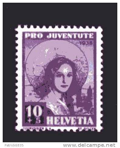 Svizzera ** - X-1938 - Pro Juventute. Costumi Cantonali.10+5  Spezzature. Zum. 86 - Neufs