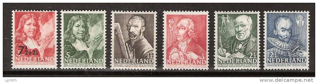 Nederland Netherlands Pays Bas Niederlande Holanda 350 351 352 353 354 355 MLH Zomerzegels,summer Stamps,timbres D´ete - Unused Stamps