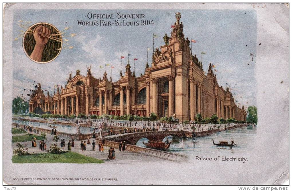 ST. LOUIS  1904 /  Official Souvenir World´s Fair Stationers _ Palace Of Electricity - Viaggiata - St Louis – Missouri