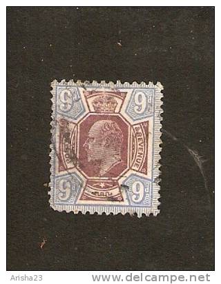 R10-1-3. Great Britain, Postage Revenue - 9 D - King Edward VII - Zonder Classificatie