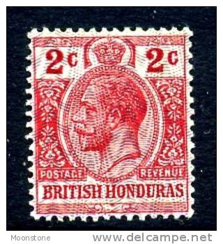 British Honduras George V 1915 2c With Violet Overprint, Lightly Hinged Mint (A) - British Honduras (...-1970)