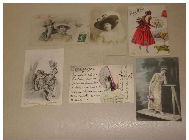 Lot De14 CPA Fantaisie Femmes Art Nouveau Reutlinger Et Divers A Saisir - Autres & Non Classés