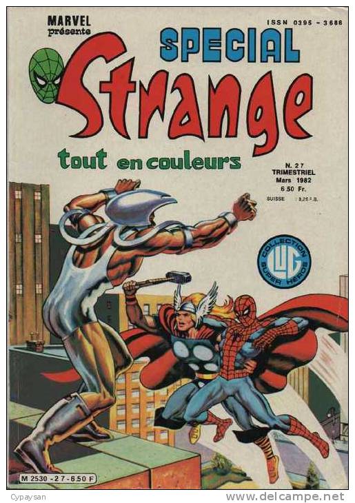 STRANGE SPECIAL N° 27 BE LUG 03-1982 - Strange