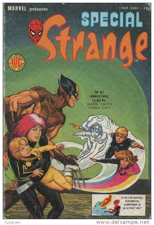 STRANGE SPECIAL N° 51 BE LUG 07-1987 - Strange