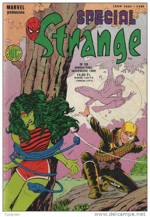 STRANGE SPECIAL N° 59 BE LUG 11-1988 - Strange