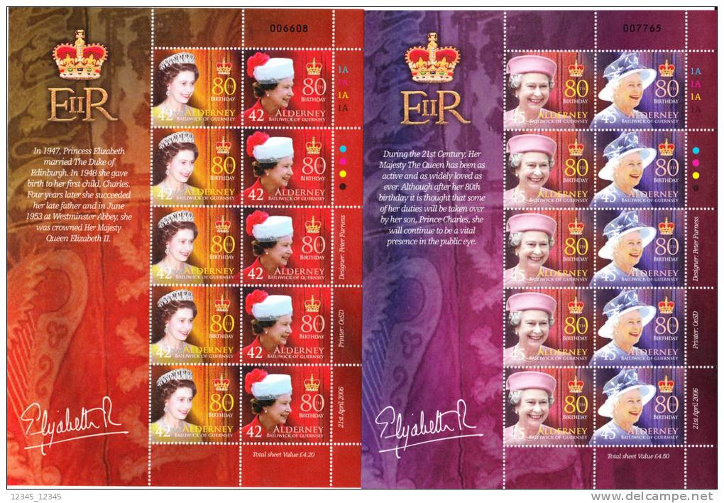 Alderney  Postfris MNH Royal House - Alderney