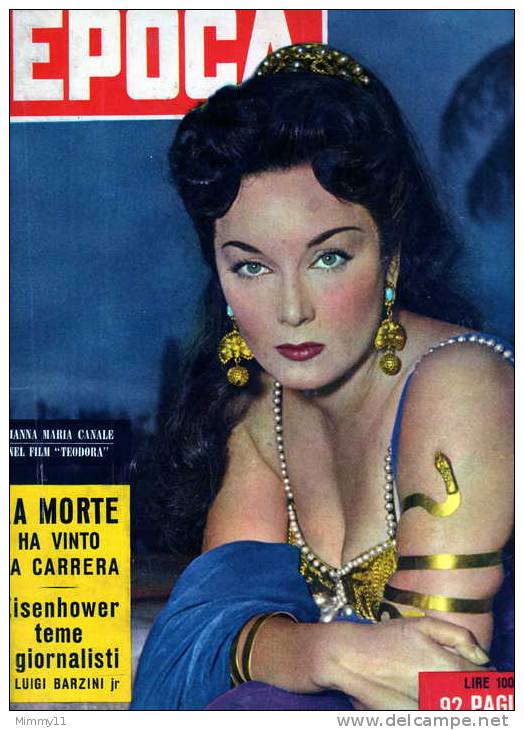 Epoca - Gianna Maria Canale - I Dischi Volanti-ecc.....29-11-1953 - N° 165 - Cinéma