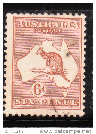Australia 1915-24 Kangaroo &amp; Map Used - Gebraucht