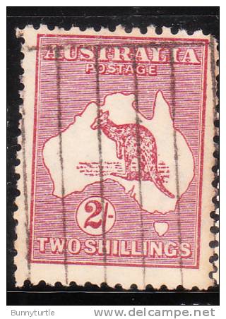 Australia 1913 Kangaroo-Map Used - Gebruikt