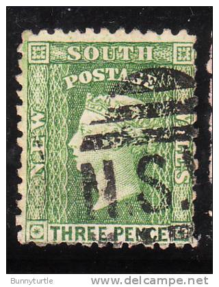 Australia 1882-91 NSW Queen Victoria Three Pence Used - Gebruikt