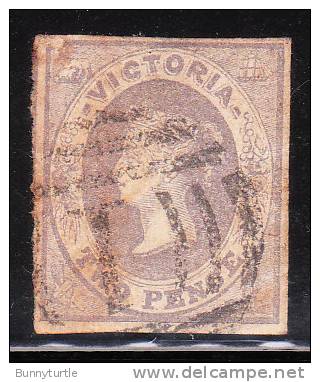 Australia Victoria 1857-61 Queen Victoria 2p Used Imperf - Used Stamps