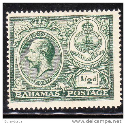 Bahamas 1920 KG V &amp; Seal Of Bahamas 1/2p MLH - 1859-1963 Crown Colony