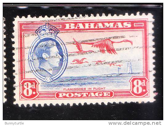 Bahamas 1938-46 KG Flamingos In Flight Used - 1859-1963 Colonie Britannique