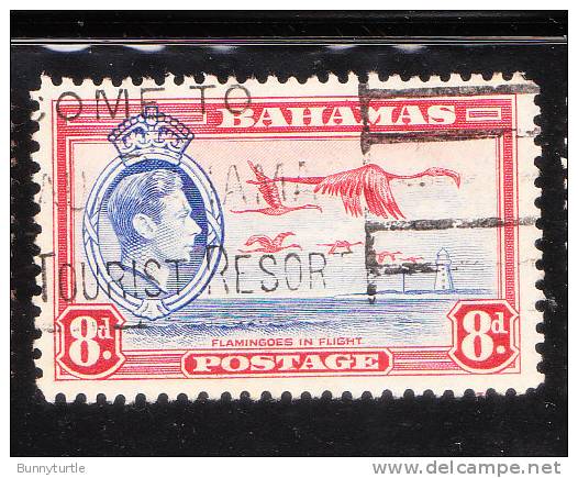 Bahamas 1938-46 KG Flamingos In Flight Used - 1859-1963 Colonia Británica