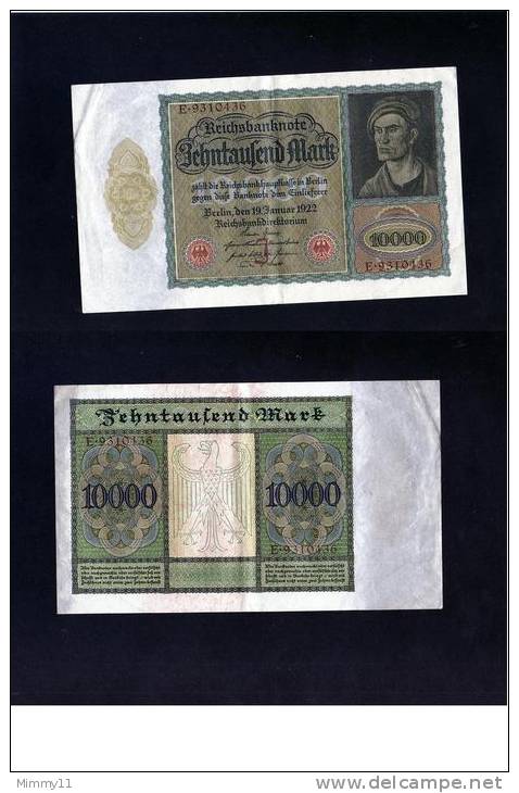 Lotto 10- Banconota Originale, Ottimo Stato- Deutsches Rèich .1922 - Altri & Non Classificati