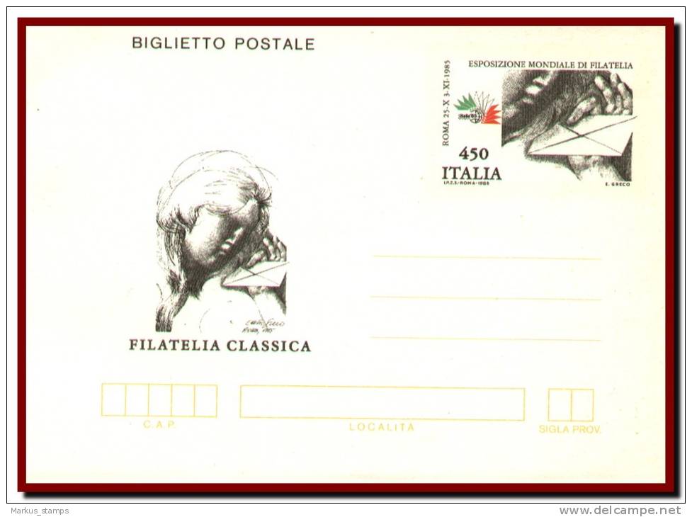 1977-1985 Italy, Lot of 11 different stationery letter cards, biglietto postale, mint