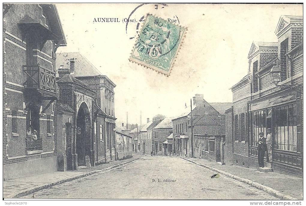 PICARDIE - 60 - OISE - BEAUVAIS - AUNEUIL - Grande Rue - Animation - Noailles