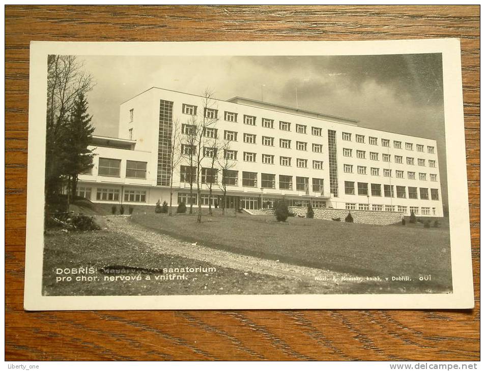 Dobris Sanatorium -  Anno 19?? ( Fotokaart - Zie Foto Voor Details ) !! - Tchéquie