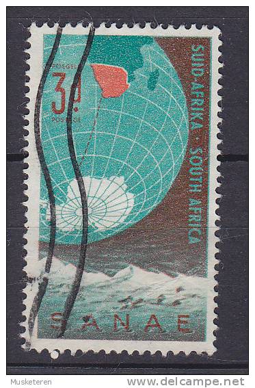 South Africa 1959 Mi. 267      3 P Erste Südafrikanische Antarktis-expedition Globus Mit Südafrika - Used Stamps