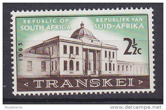 South Africa 1963 Mi. 338      2½ C Sitzung Der Transkei-Parlaments MNH** - Nuovi