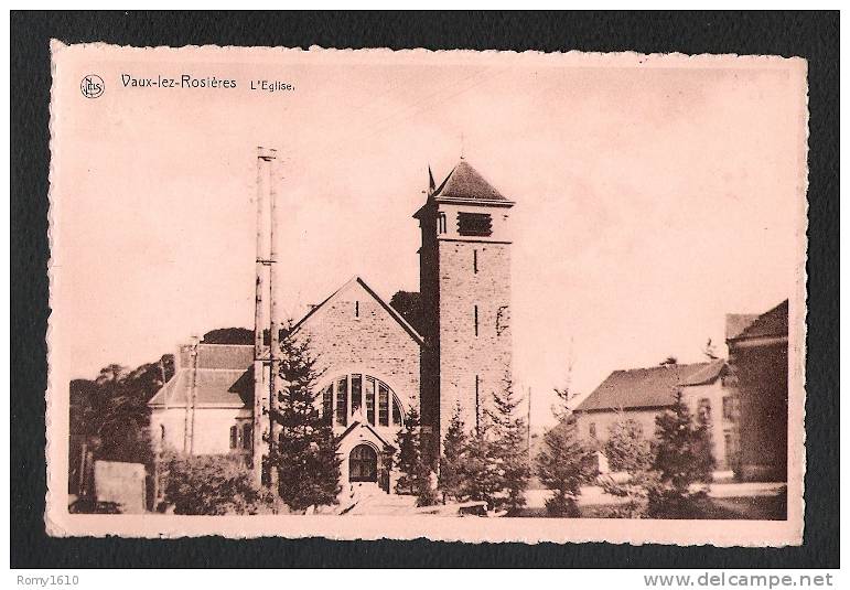 Vaux-les- Rosières.  L´Eglise. - Vaux-sur-Sûre