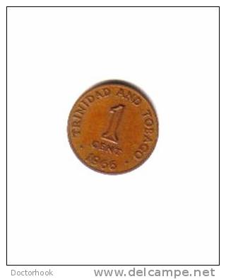 TRINIDAD &amp; TOBAGO   1  CENTS  1966 (KM # 1) - Trinidad & Tobago