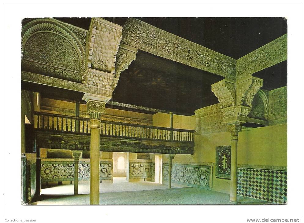 Cp, Espagne, Granada, Alhambra, Hall Du "Mexuar",voyagée 1973 - Granada