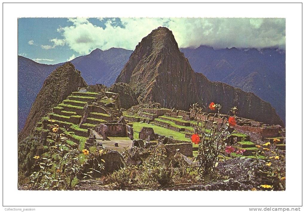 Cp, Pérou, Machupicchu, Vista Parcial De La Ciudadela Y Huaynapicchu - Perù