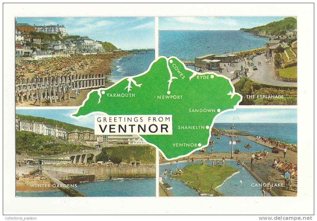 Cp, Angleterre, Ile De Wight, Ventnor, Multi-Vues, écrite - Ventnor