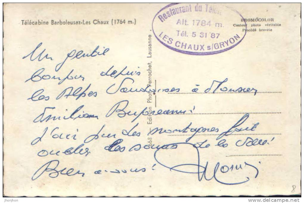 Postcard-Cablecar;Télécabine;Kabinenbahn - Altri & Non Classificati