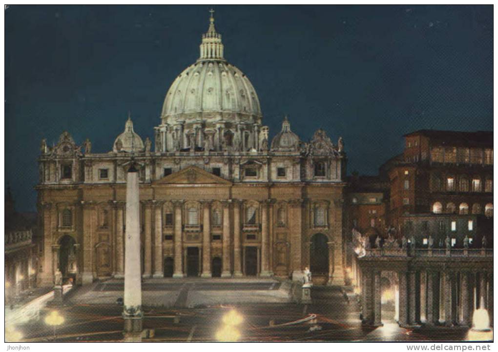 Italia-Cartolina Postale-Roma-Basilica San Pietro - San Pietro