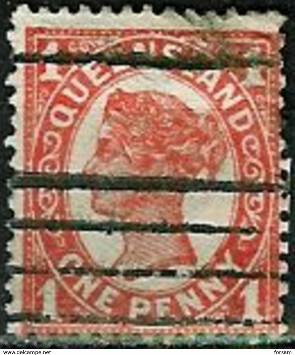 AUSTRALIA-QUEENSLAND..1895/96..Michel # 84..used. - Used Stamps