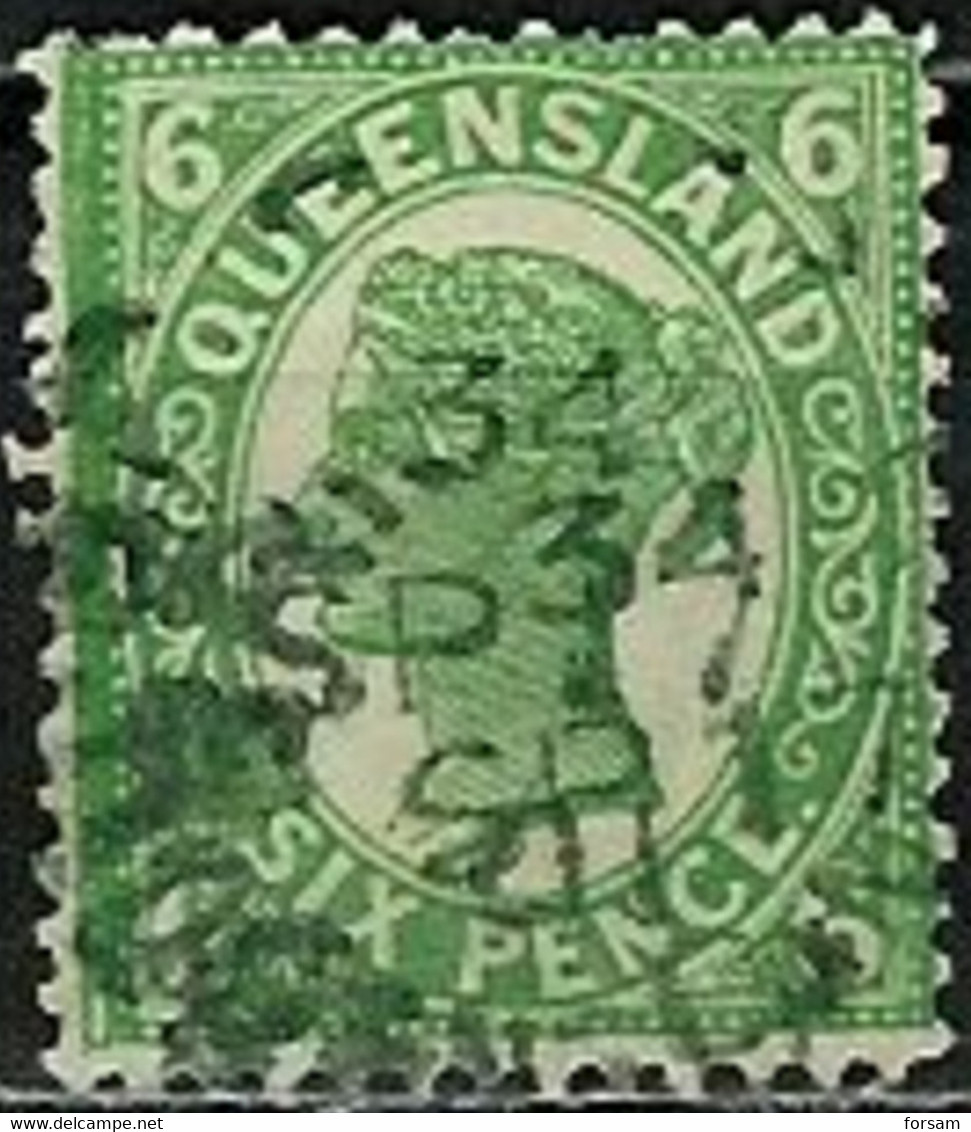 AUSTRALIA-QUEENSLAND..1897/07..Michel # 102..used. - Gebruikt